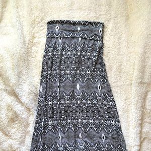 Roxy Tribal Print Maxi Skirt